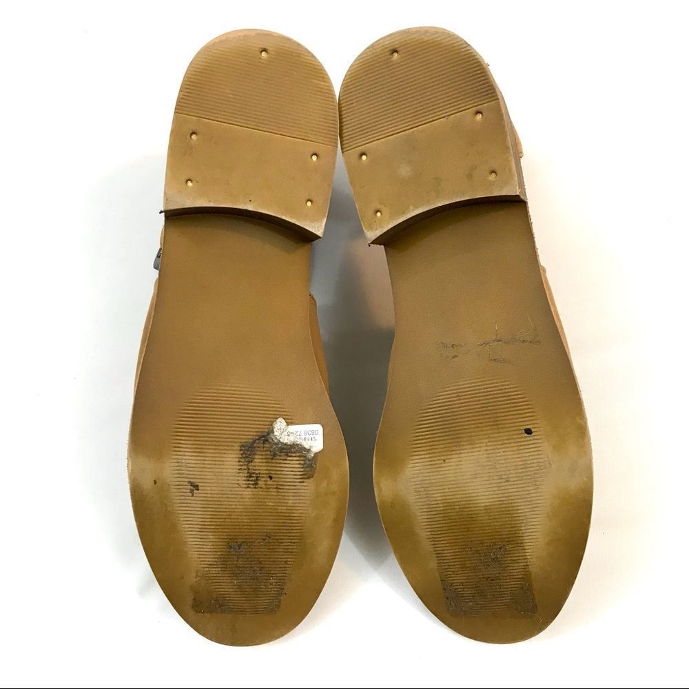 Crevo Tan Cutout Ankle Booties with Buckle - Picture 8 of 8